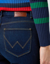 Damskie Spodnie Jeansowe Wrangler Slim Illusion 112356385 W26L017642